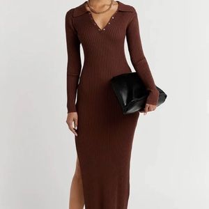DISSH Tilly Ribbed Midi Dress